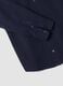 Blue long-sleeve pure cotton piqu&eacute; polo shirt, regular fit_1