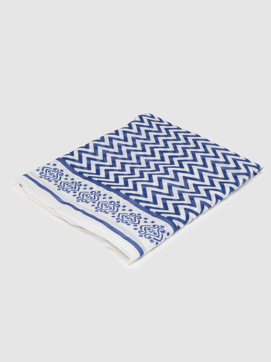 Women's multicolour pure cotton scarf_0