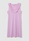 Women's Nightdress in Pure Cotton Purple_4