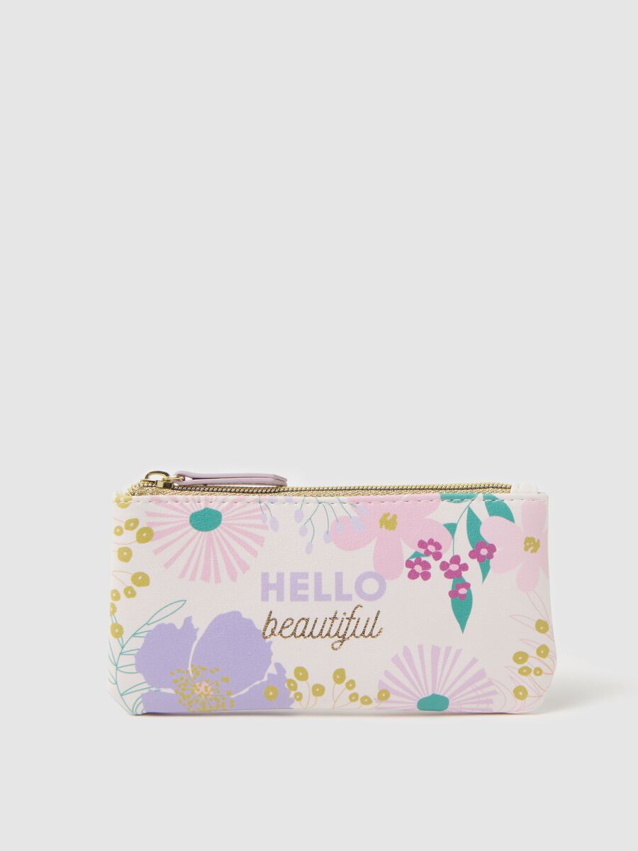Beauty bag with print and zip_0
