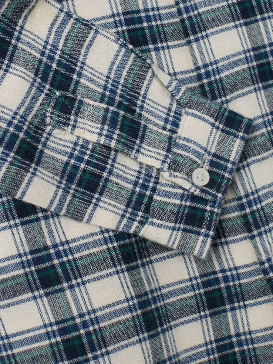 Camicia da bambino in puro cotone multicolor regular fit_3