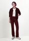 Red stretch viscose sweatshirt with turtleneck, regular fit_2