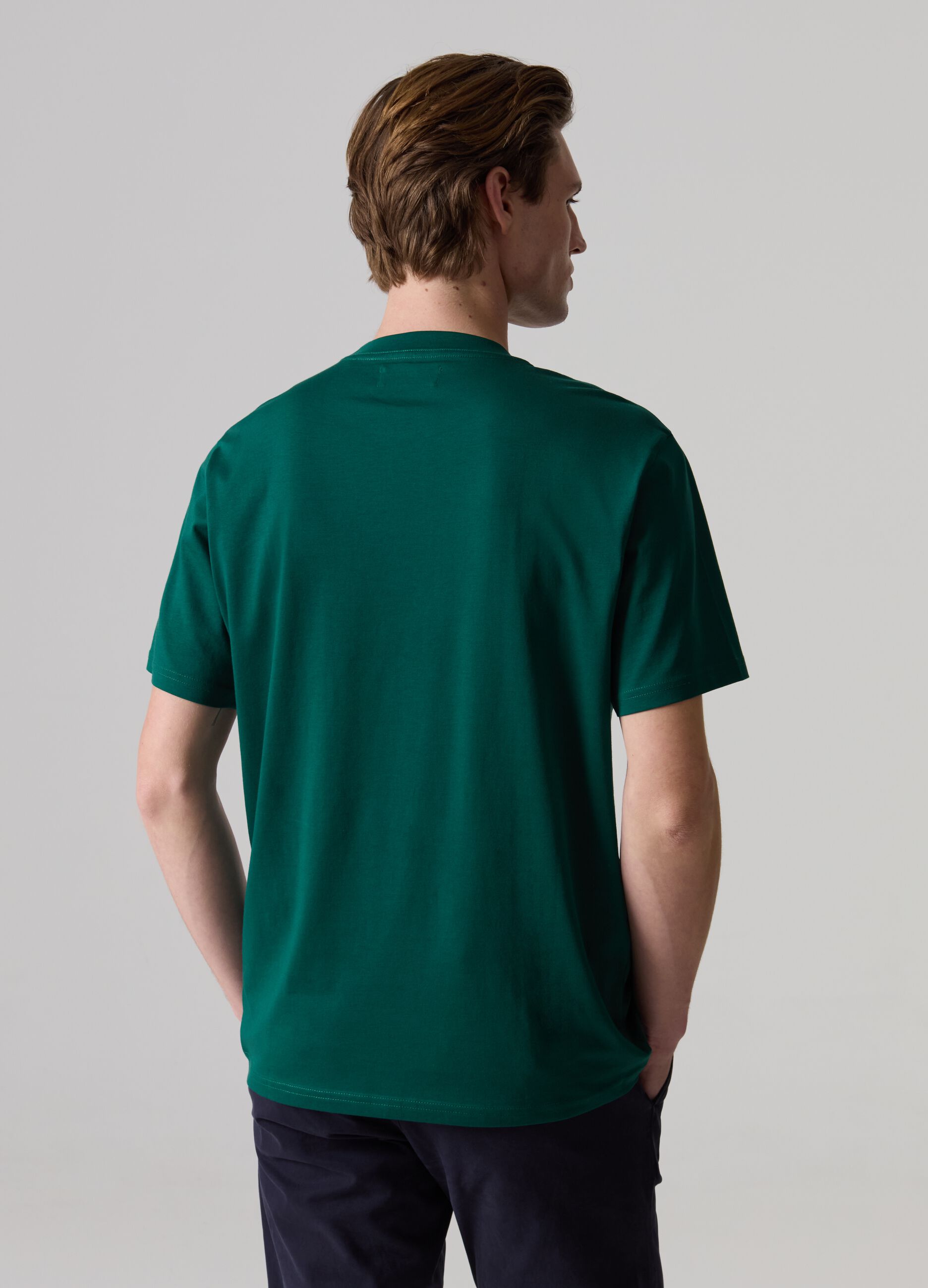 T-shirt girocollo in cotone Supima