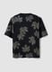 Black pure cotton T-shirt with "Beauty of nature" slogan_1