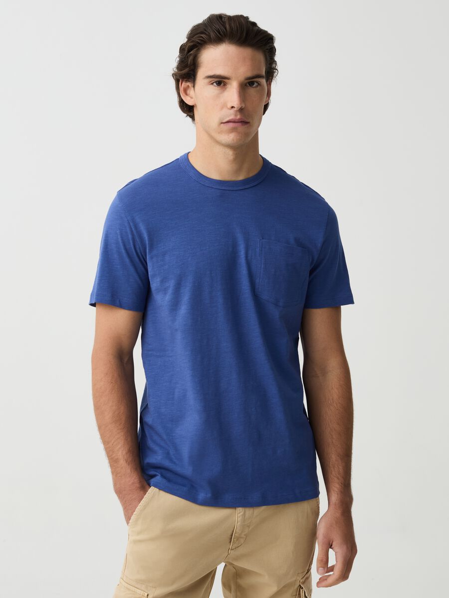 Jersey slub T-shirt with pocket_1
