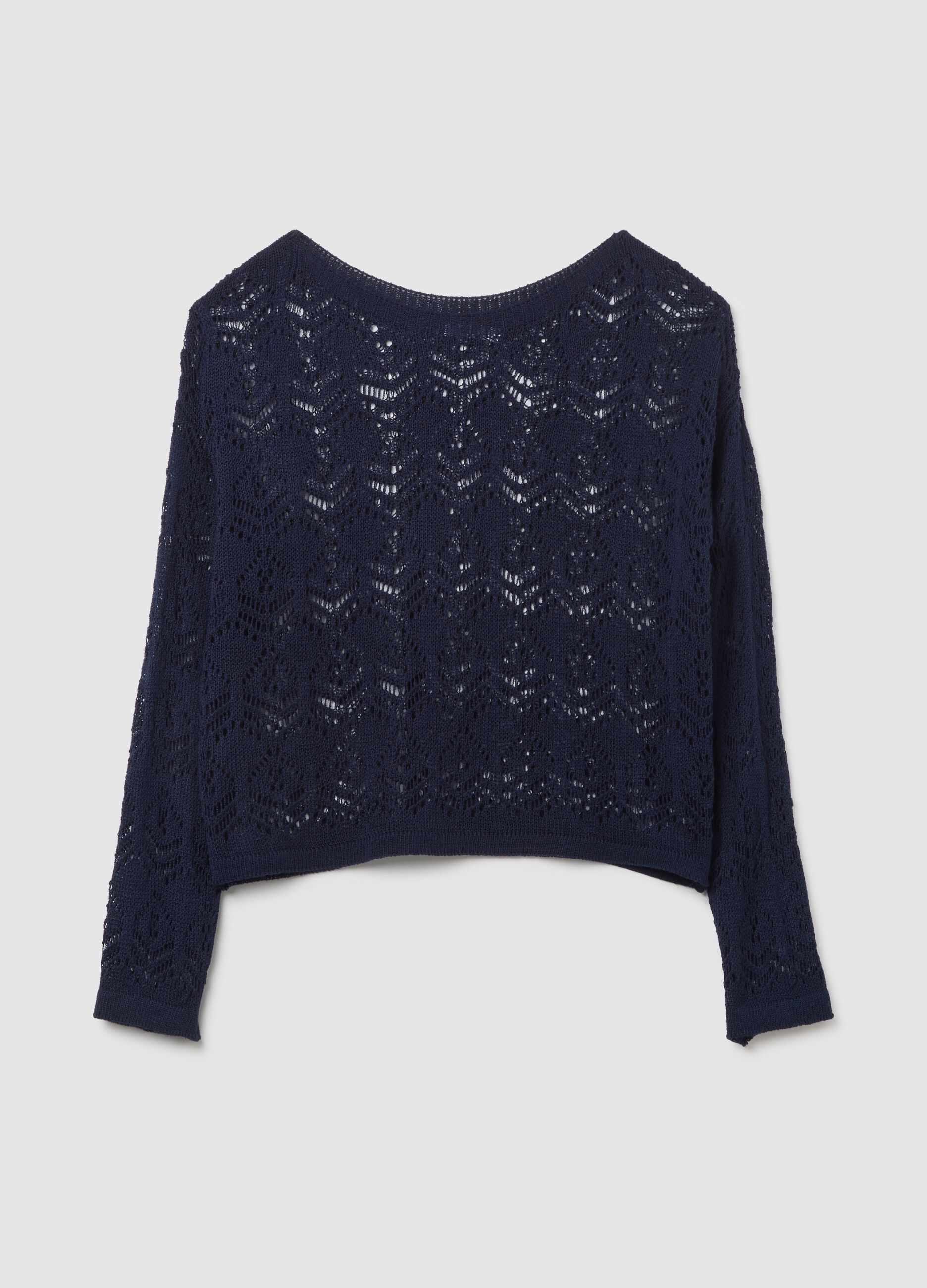 Women's Blue Regular Fit Jumper