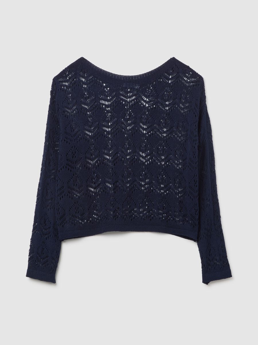 Women's Blue Regular Fit Jumper_4