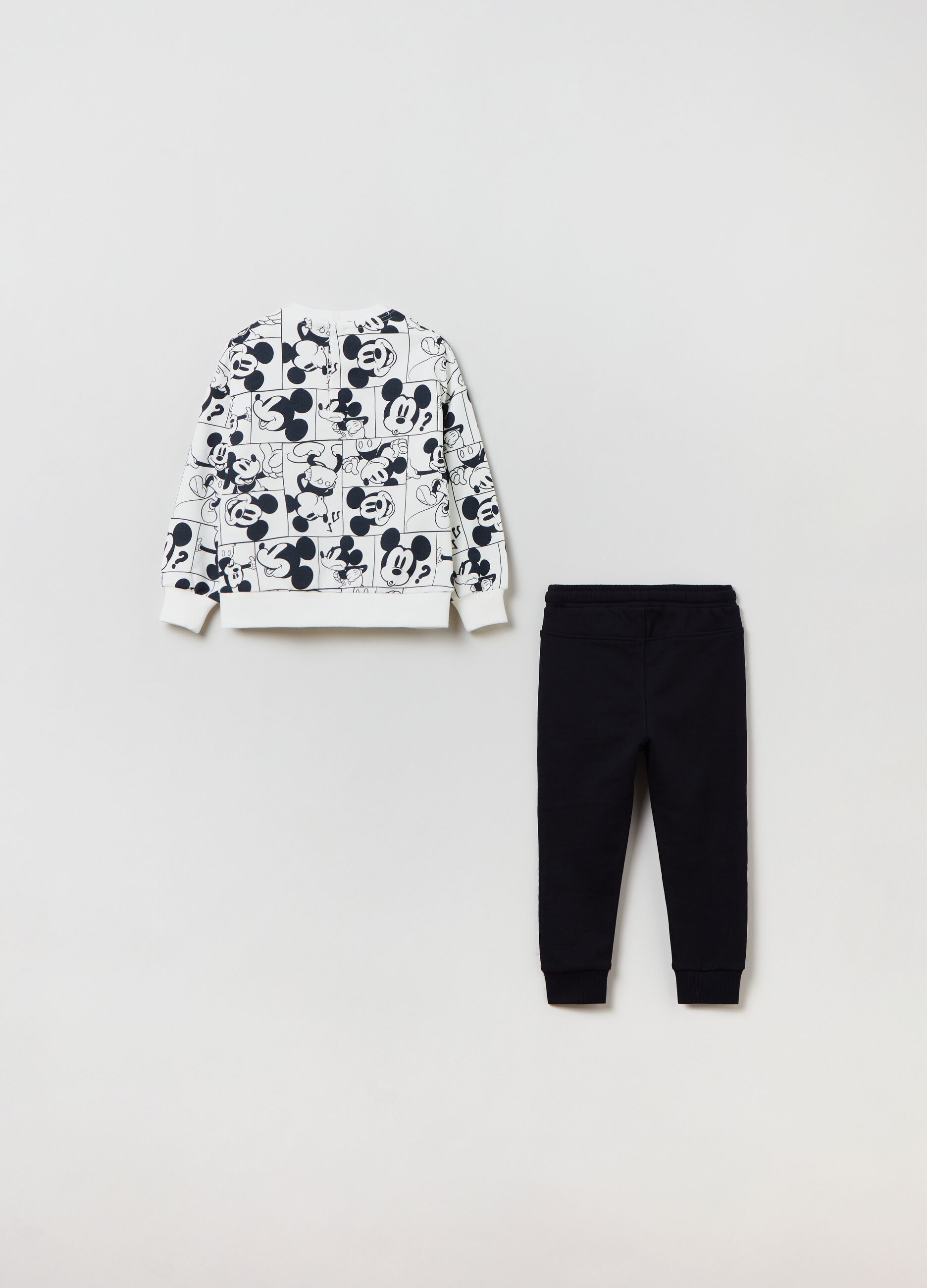 Jogging set in felpa con stampa Topolino_1