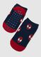 Boys' cotton-blend multicolour socks twin pack, regular fit_2