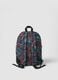 Multicolour backpack with tropical print_1