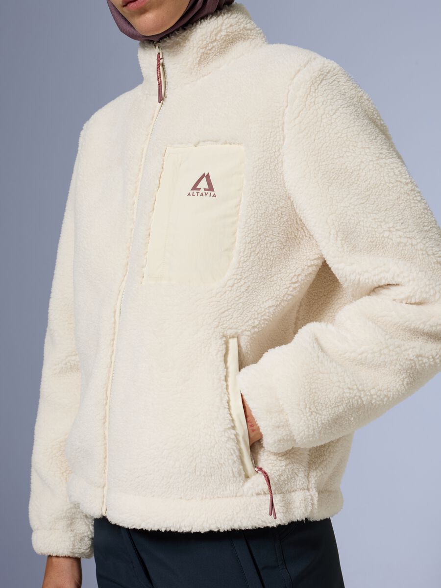 Giacca sherpa full zip ALTAVIA WITH DEBORAH COMPAGNONI_2