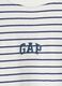 T-shirt in cotone elasticizzato a righe con logo GAP_4