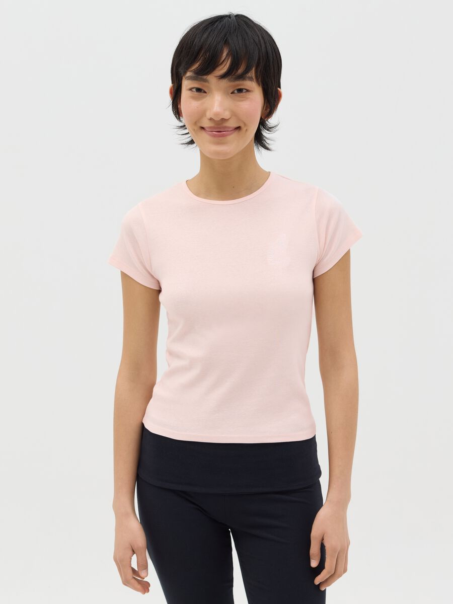 Slim-fit T-shirt in cotton_0