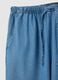 Women's wide blue pure Lyocell trousers_5