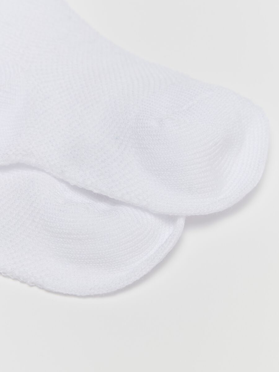 Two-pair pack short socks with wavy edge_2