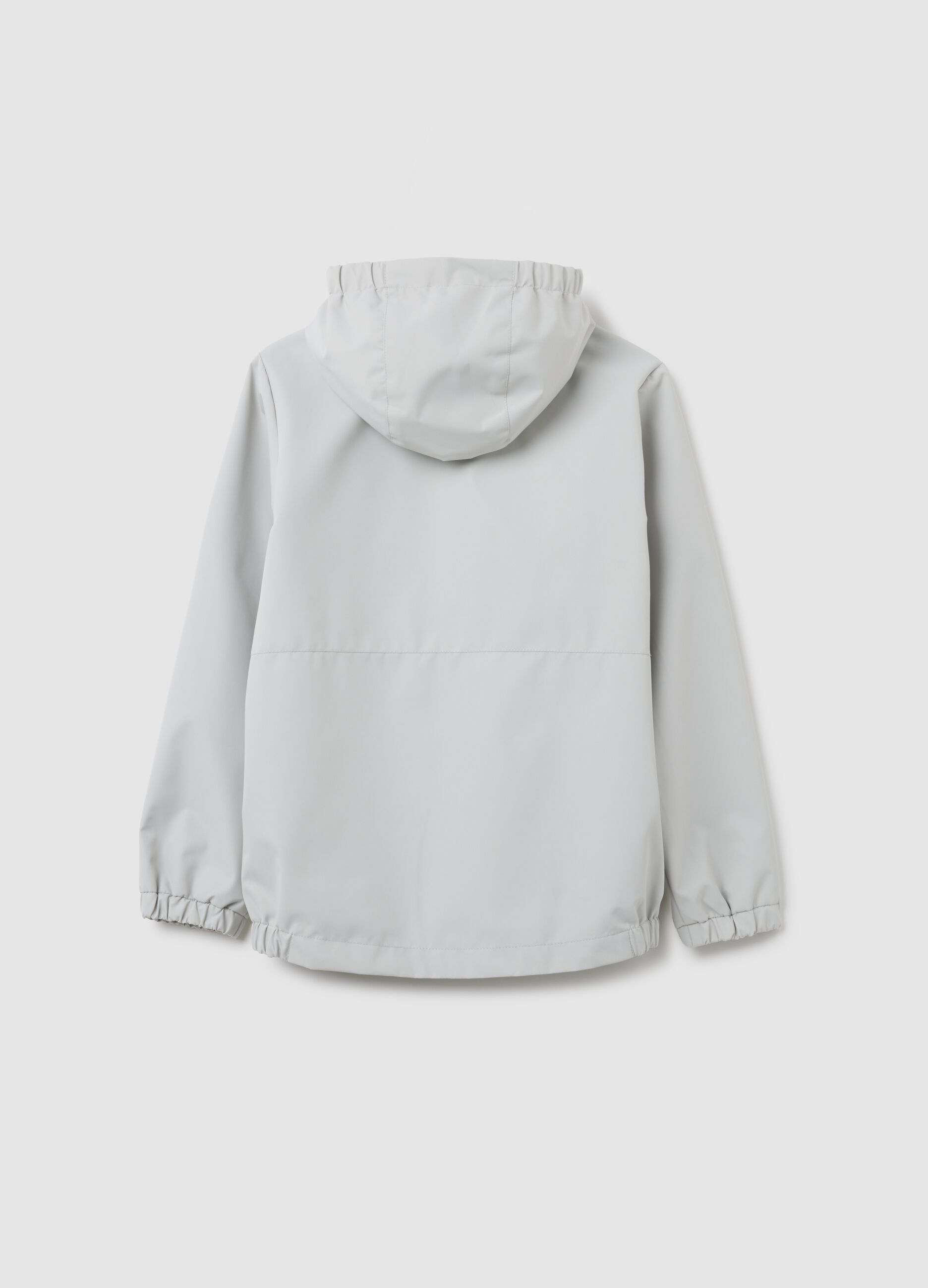 Boy's grey windproof regular fit jacket