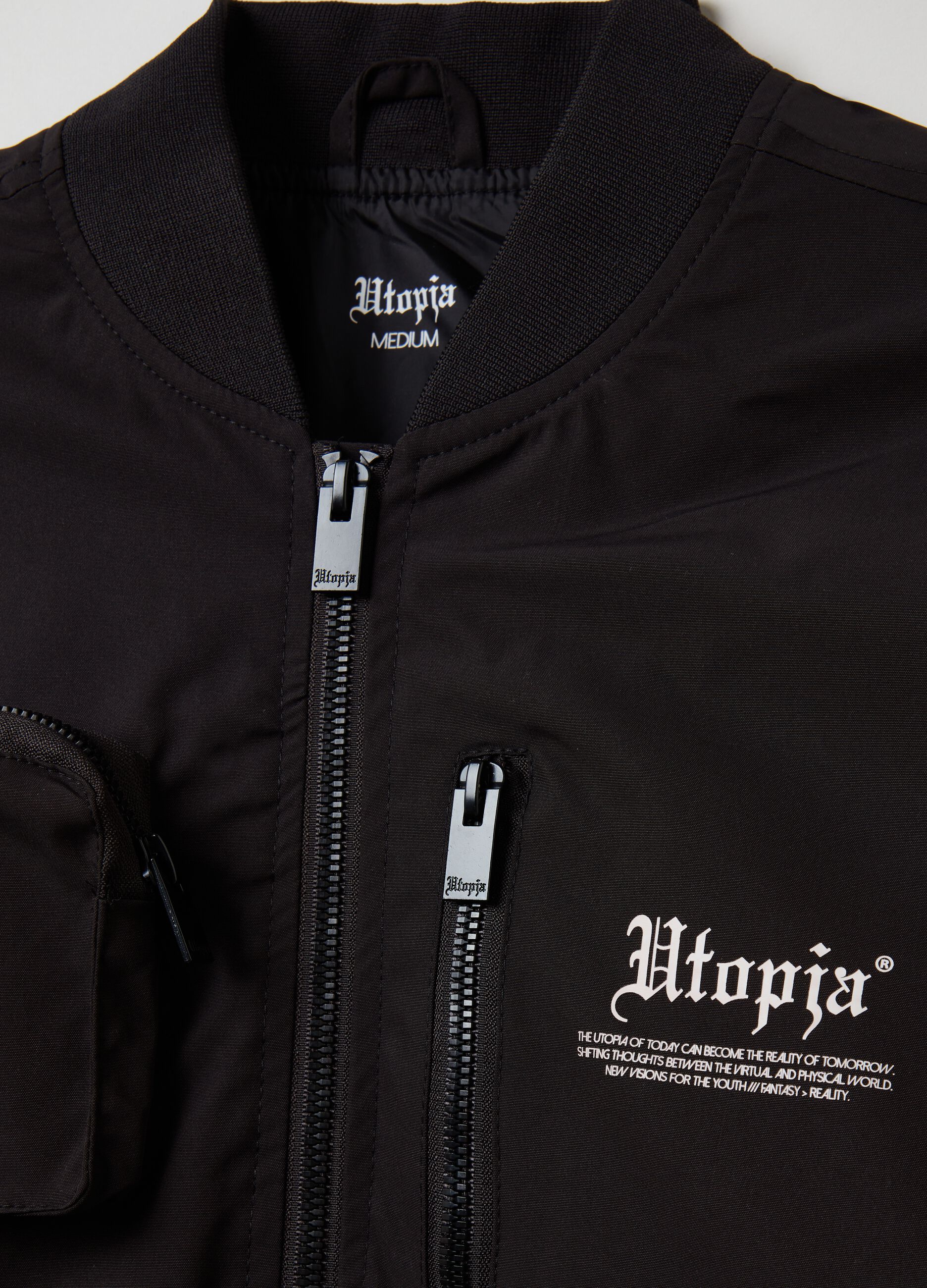 Bomber Cargo Jacket Black_8