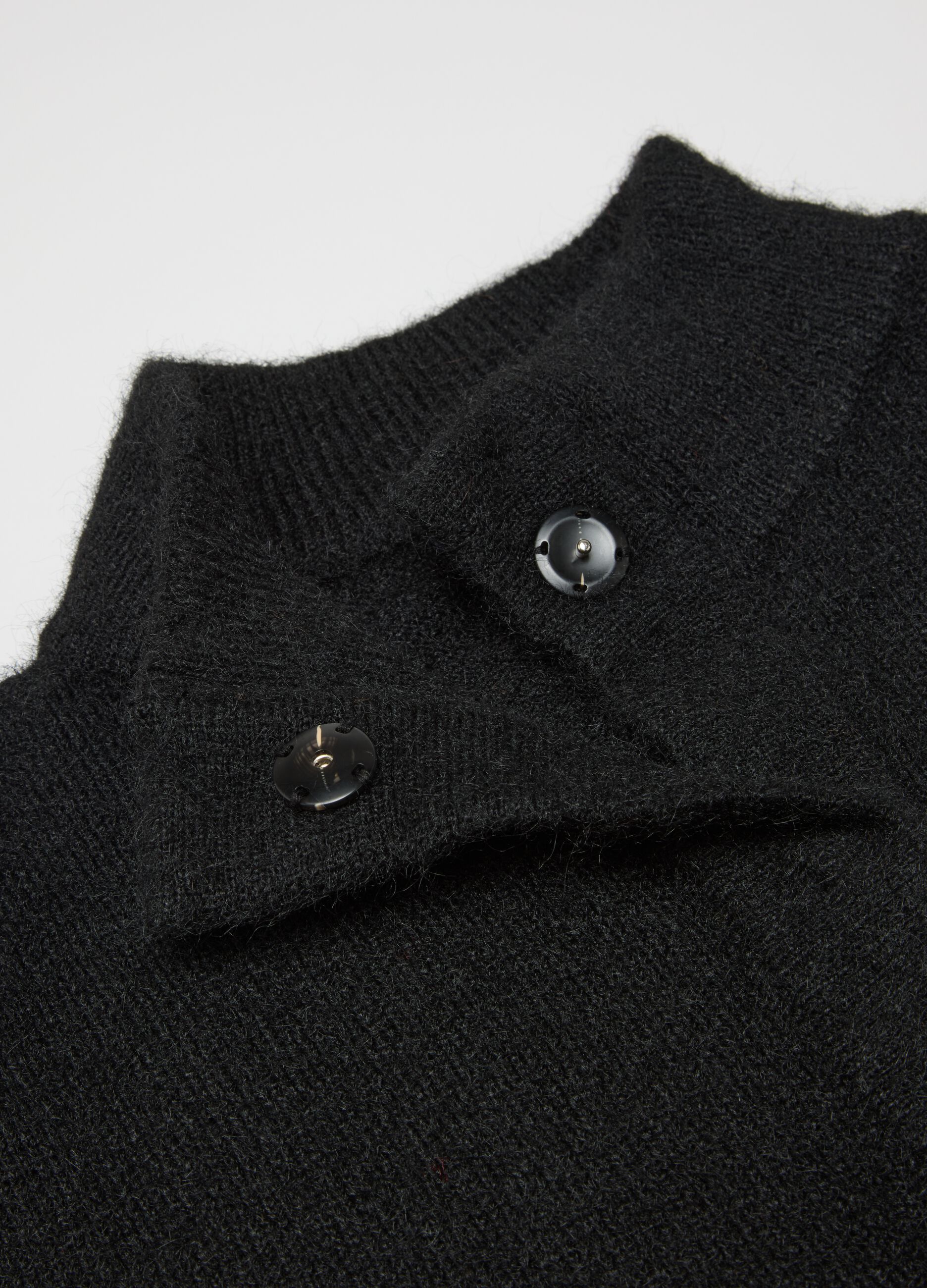 Black Scarf with Fringes