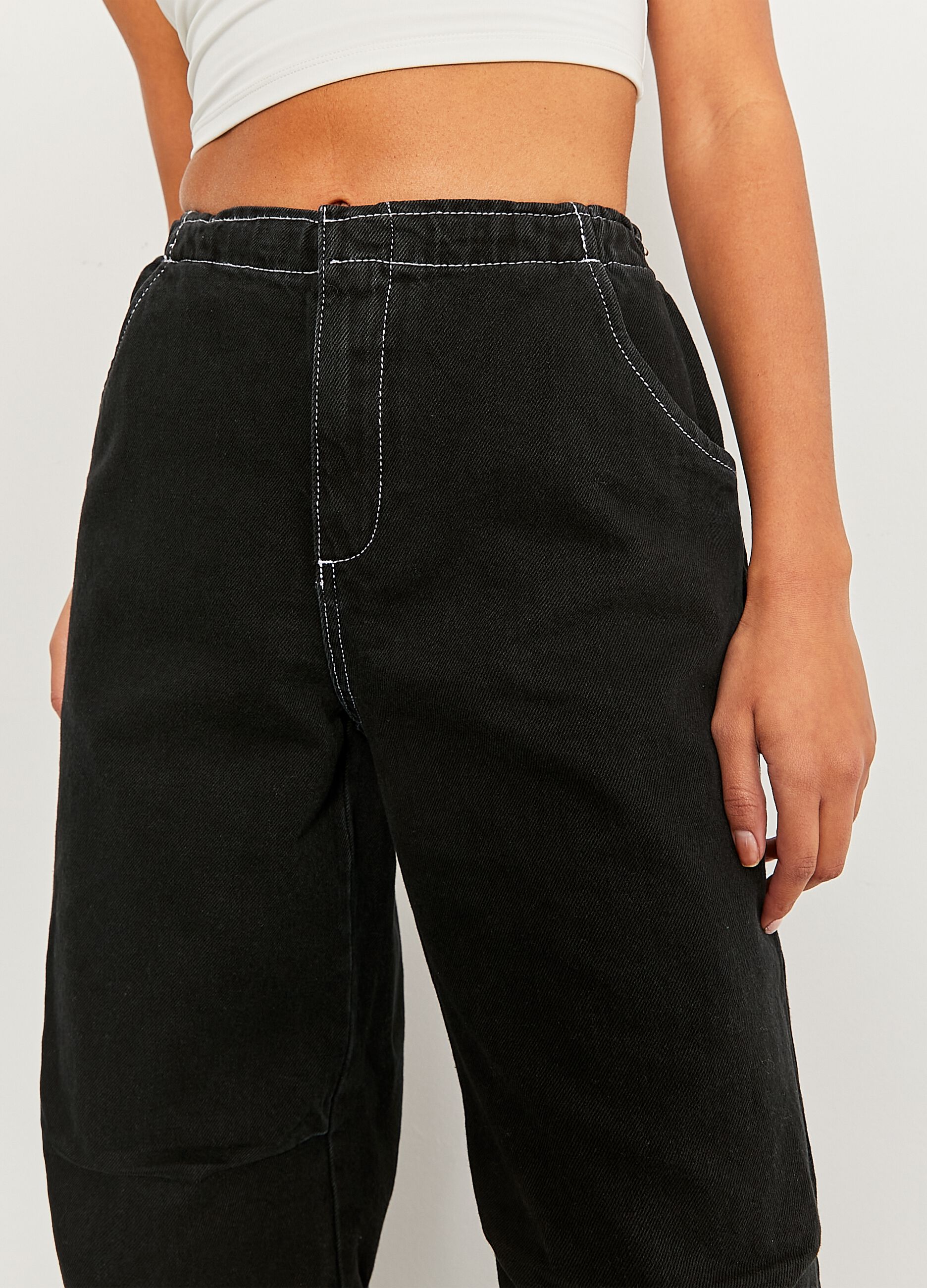 Pantaloni parachute in cotone_2