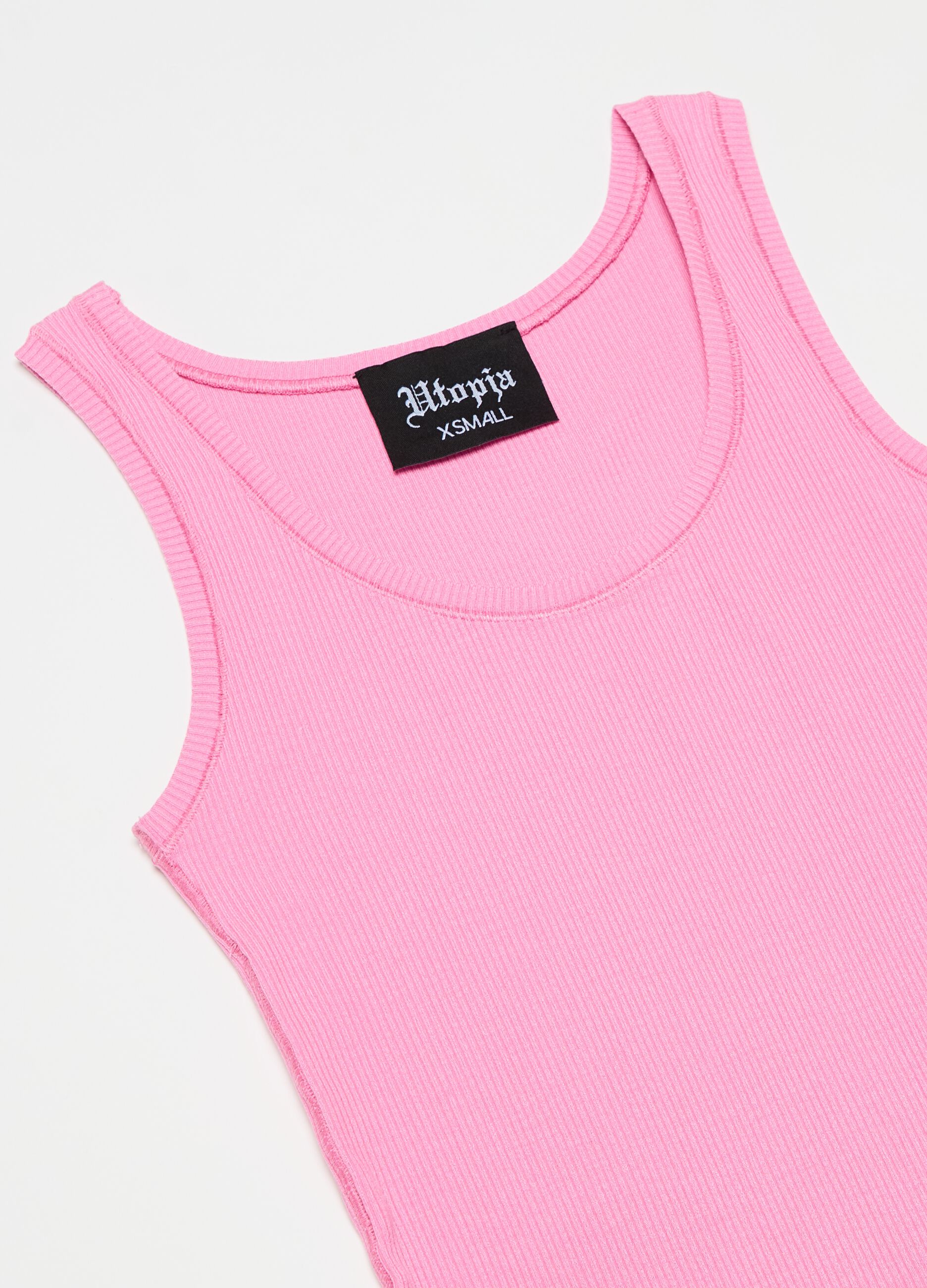 Ribbed Tank Top Pink