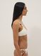 White stretch-fabric bikini top with embellished straps_3