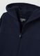 Children's oversized blue cotton sweatshirt with zip_2