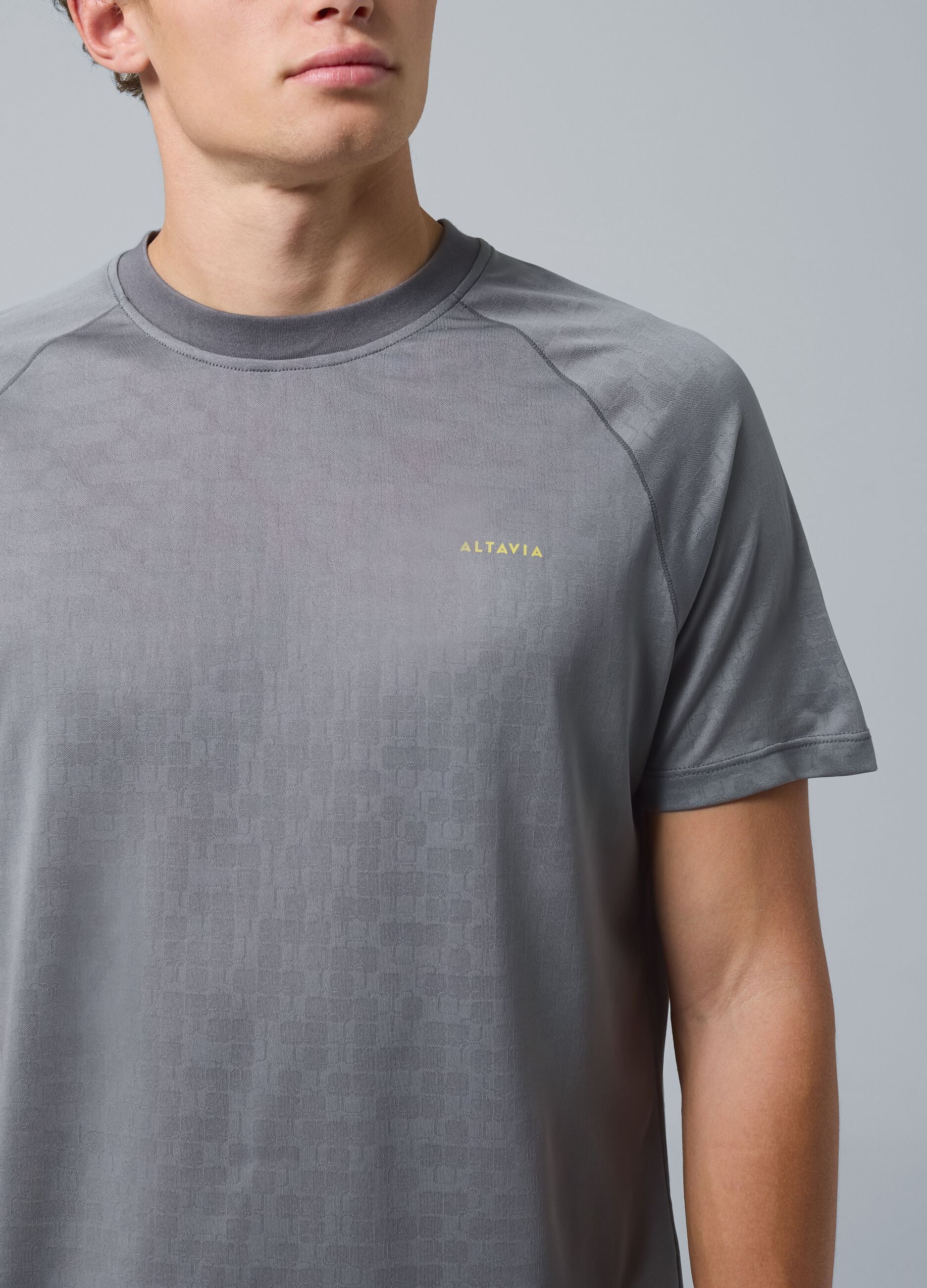 ALTAVIA COURT grey technical sports T-shirt