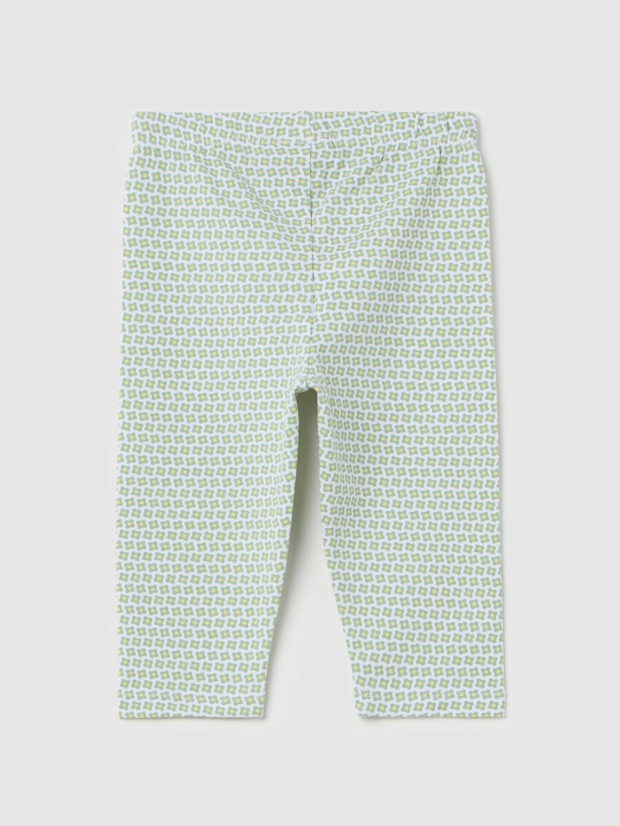 Three-quarter leggings with print_1