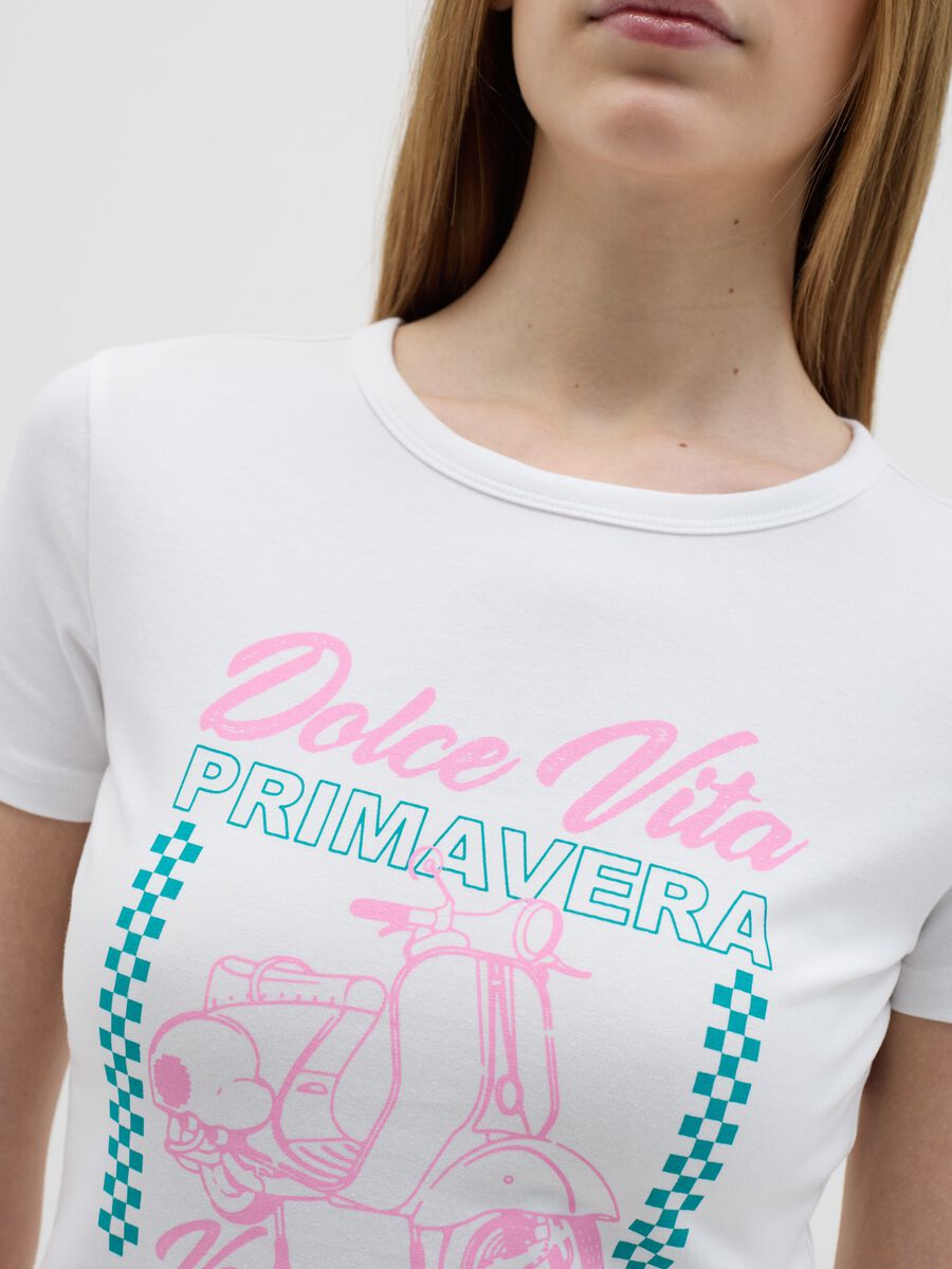 Short-sleeved T-shirt with "Dolce Vita" print_2