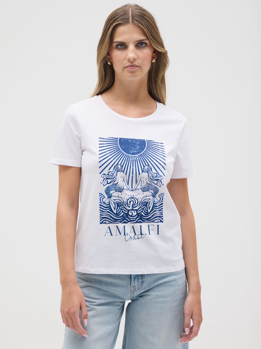 Regular fit multicolour pure cotton women's T-shirt_0