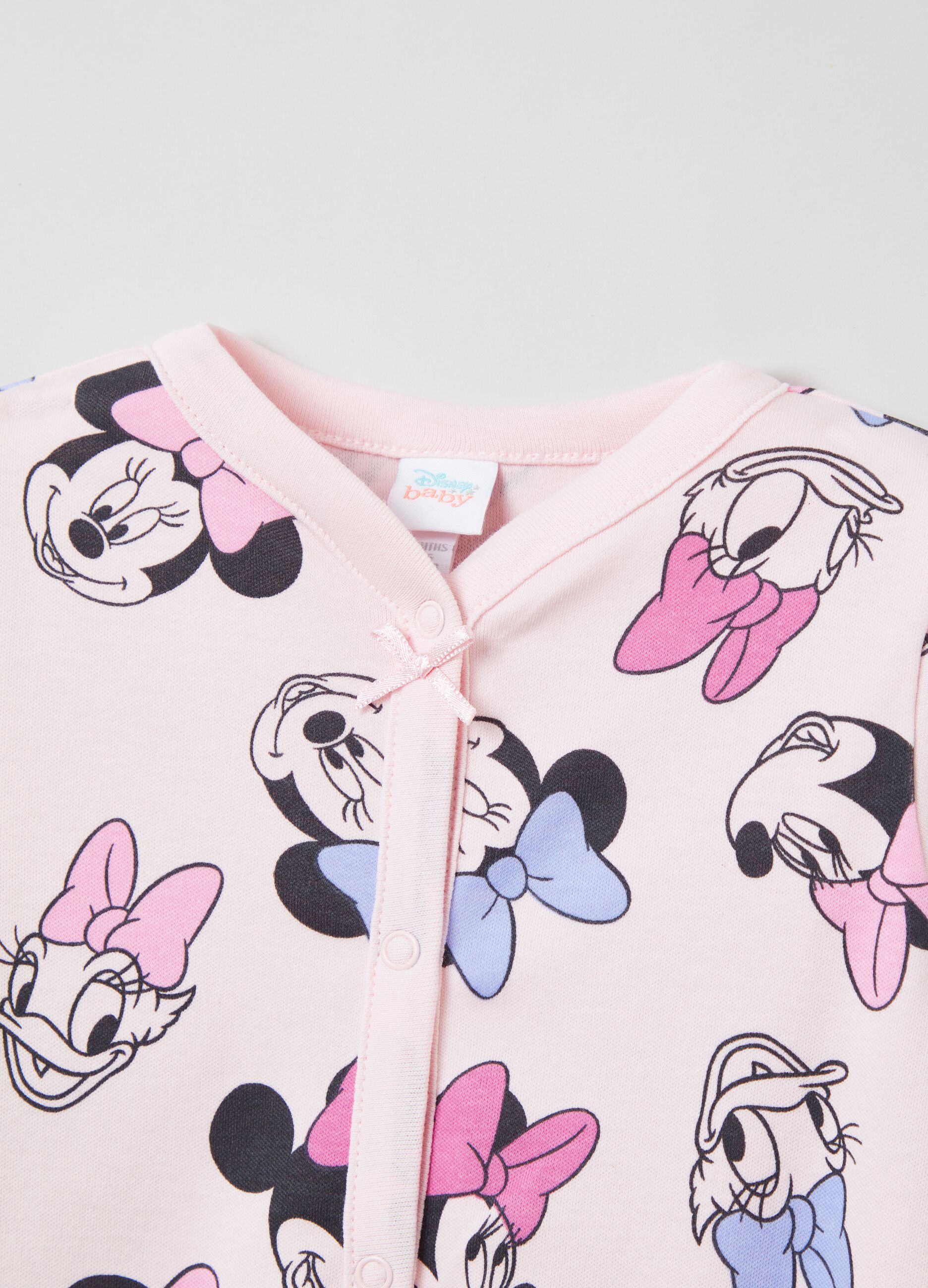 Tutina in cotone stampa Minnie e Paperina_2