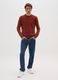Red Crew Neck Sweater Regular Fit_1