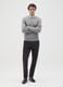 Black Slim Fit Stretch Cotton Trousers_0