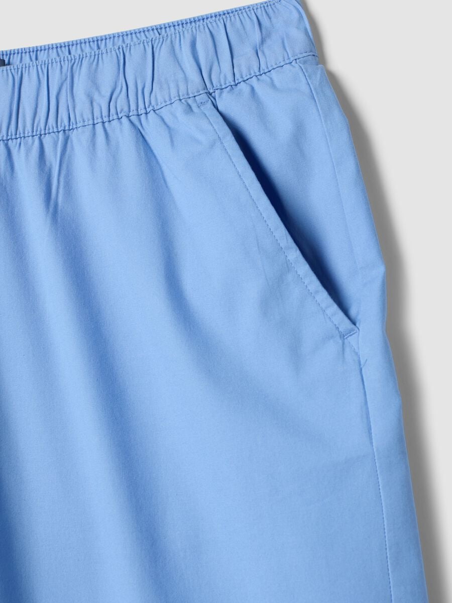 Light blue stretch cotton trousers_5