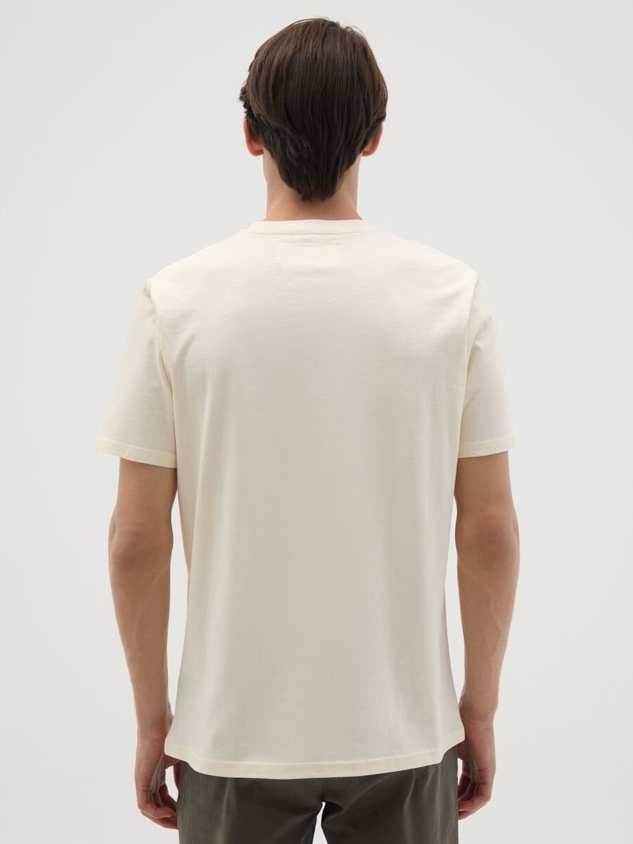 T-shirt in puro cotone beige regular fit_3
