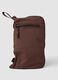 Brown foldable travel bag with shoulder strap and zip pockets_2