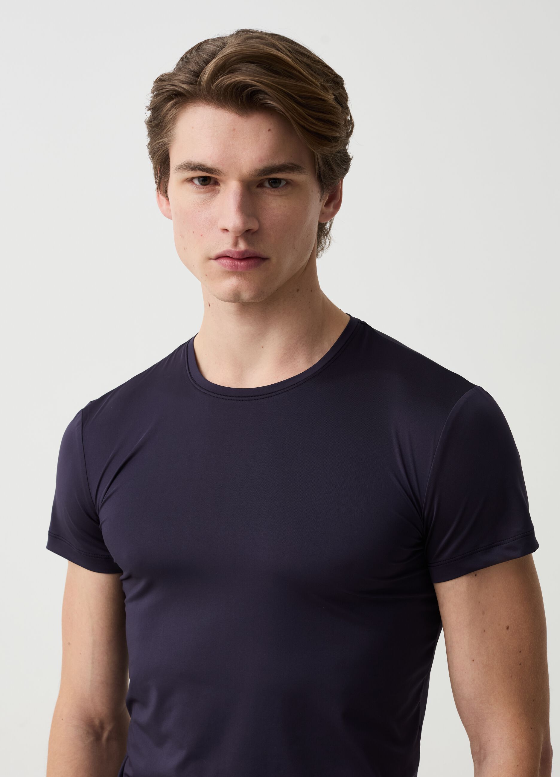 OVS Tech two-pack undershirts with round neck