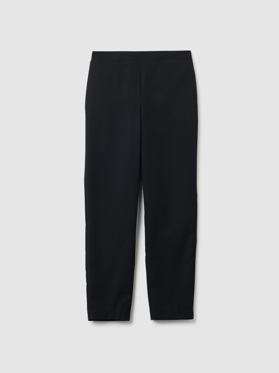Black Slim Fit Trousers Mix_4