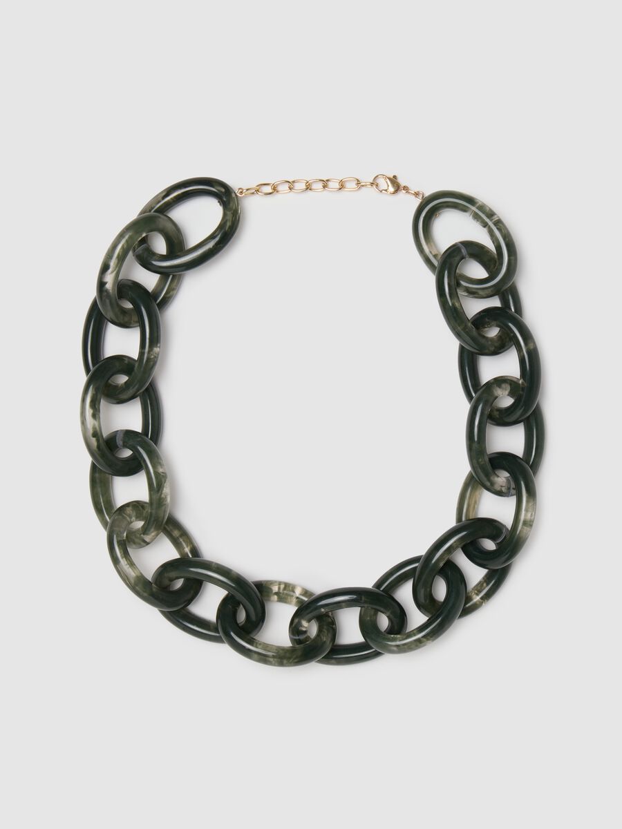 Green chain necklace_0