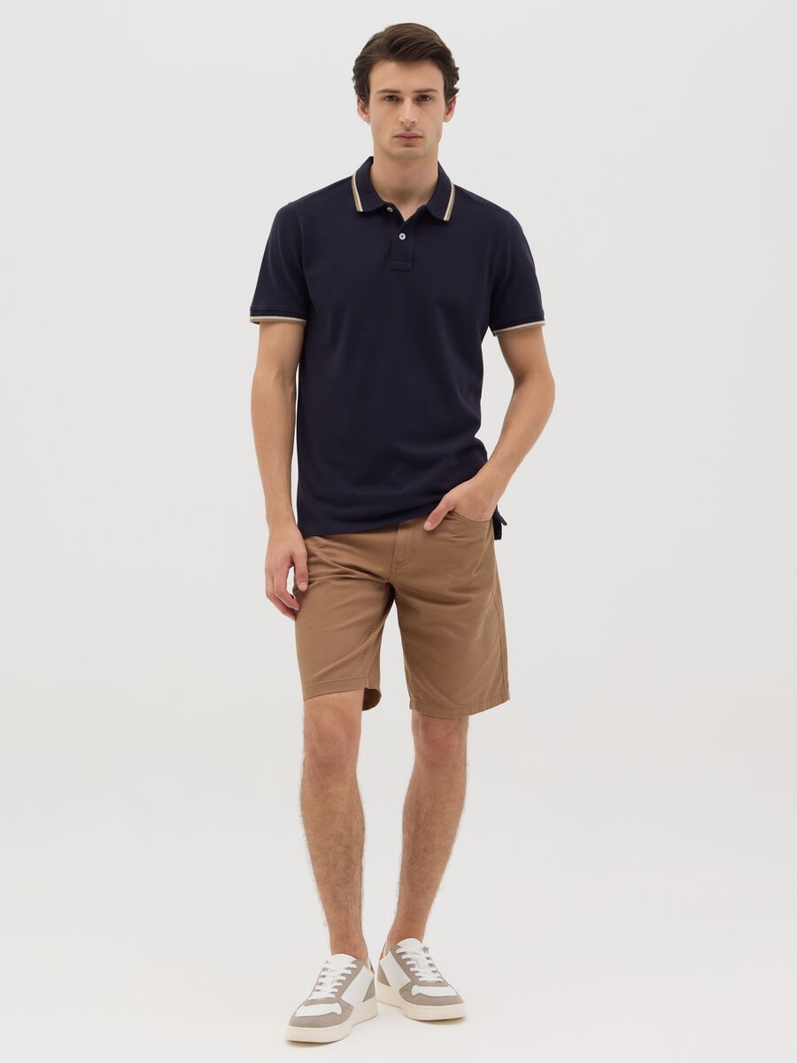 Men's Brown Cotton Shorts by Ovs_0