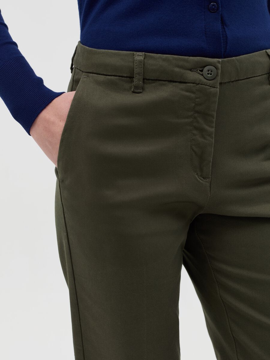 Curvy stretch cotton chino trousers_2