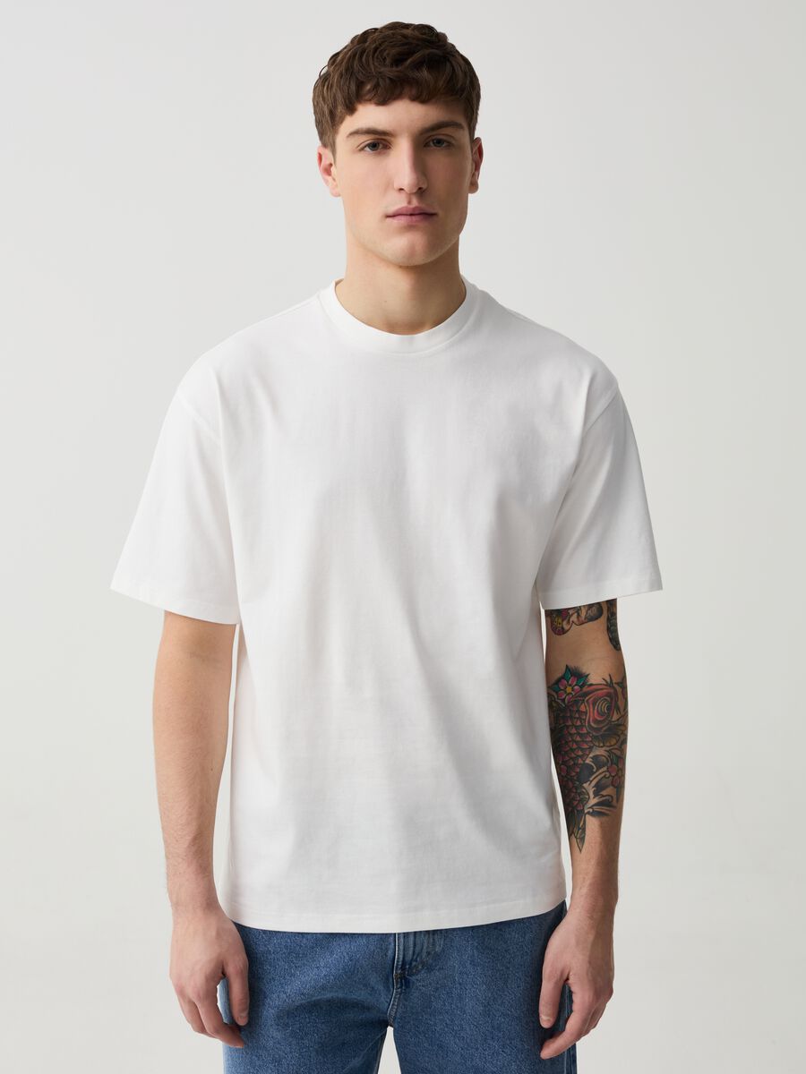 T-shirt relaxed fit in cotone_2