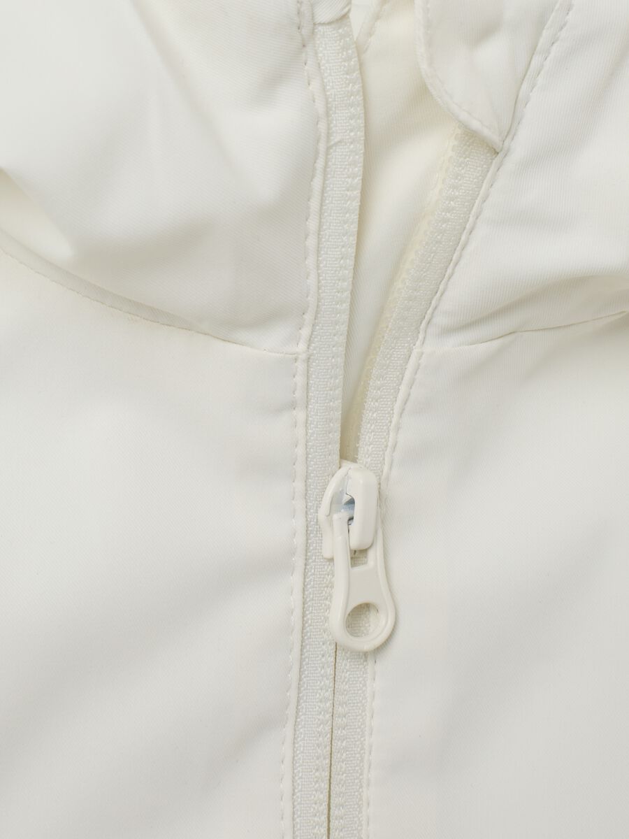 Girls' regular fit white jacket_2