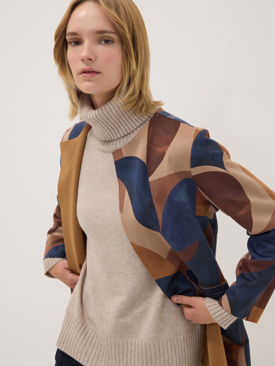 Multicolour patterned jacket, regular fit_0