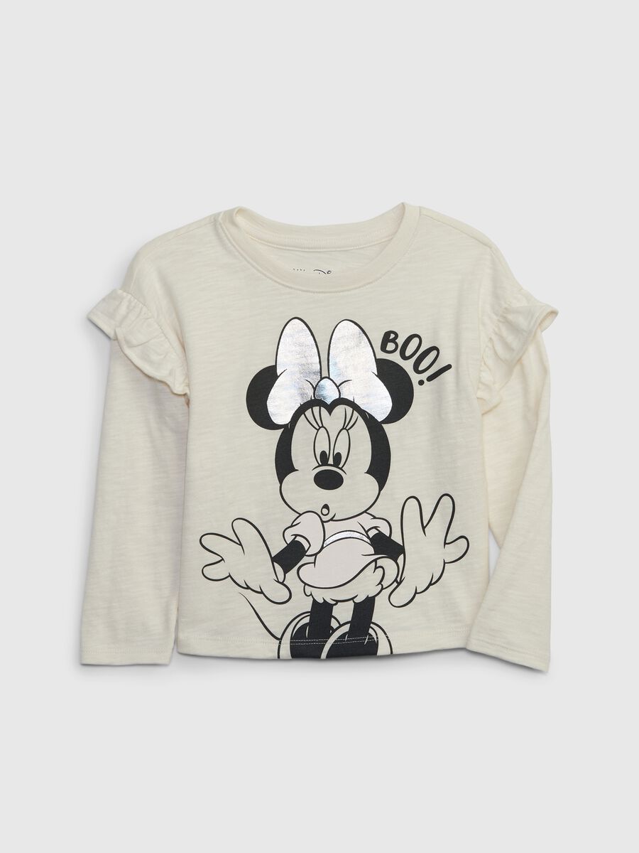 T-shirt maniche lunghe stampa Minnie_0