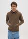 Brown zip cotton sweatshirt_1