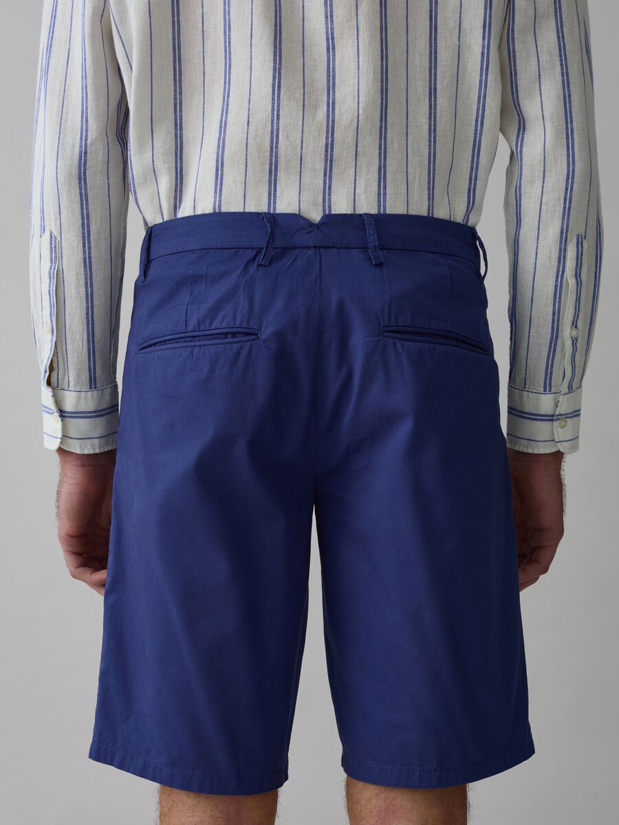 Stretch cotton chino Bermuda shorts_2