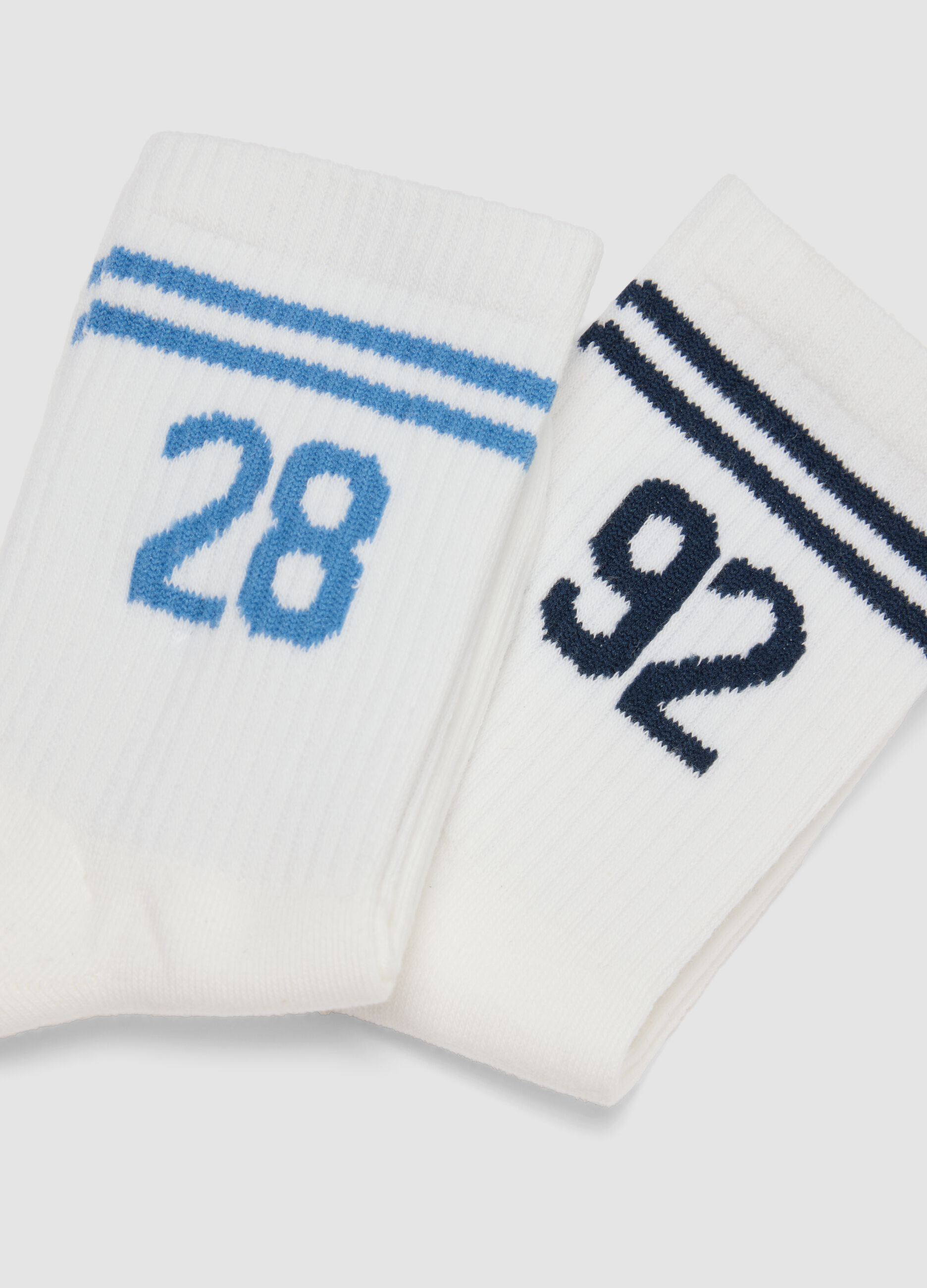 5-pack of multicoloured short socks in organic stretch cotton