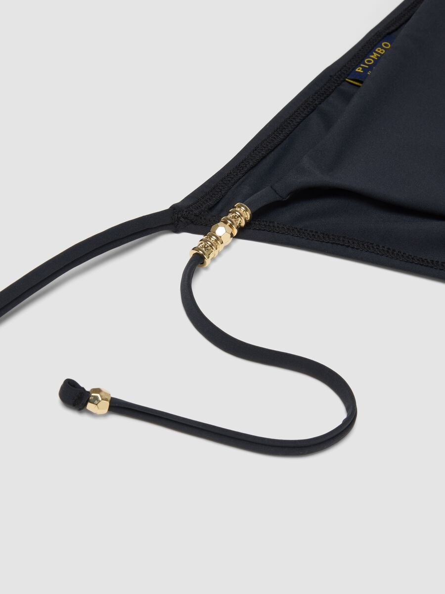 Black stretch bikini bottoms with tie sides_5