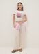 White regular-fit stretch cotton T-shirt with print_1